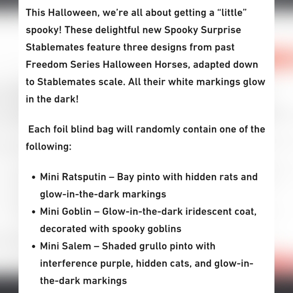 UNOPENED#2  Breyer Stablemate Halloween 2024 SPOOKY SURPRISE BLIND BAG - Picture 5 of 5